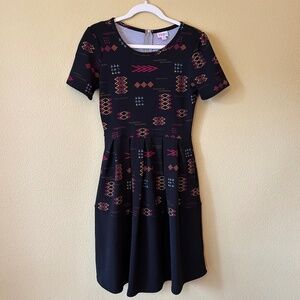 LuLaRoe Women's Dress with Pockets Short Sleeve Scoop Neck Size Small‎
